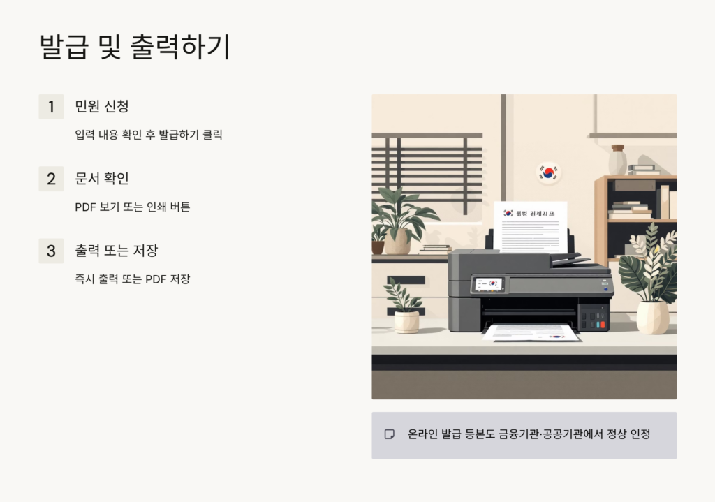 주민등록등본 인터넷 발급 방법