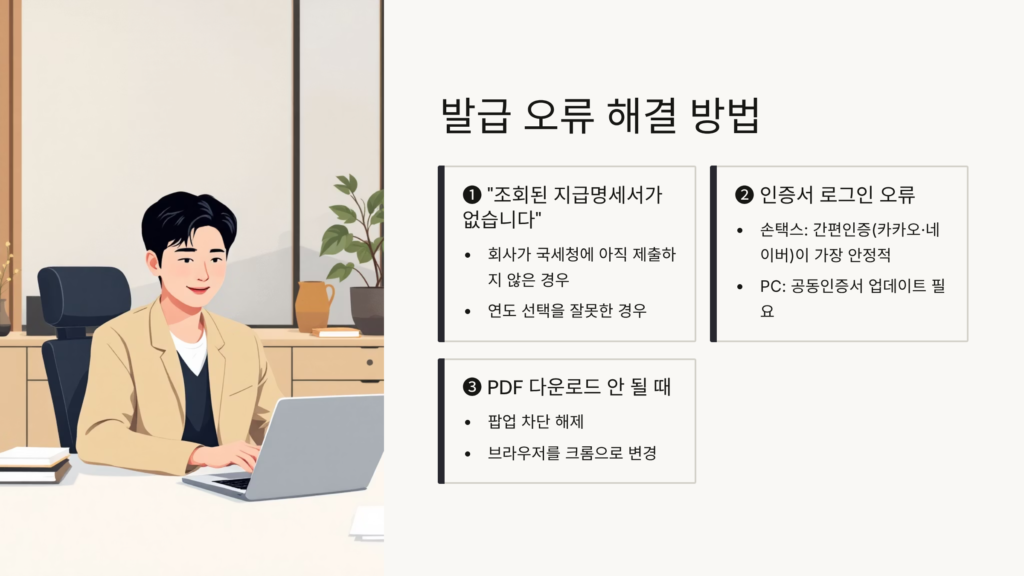 근로소득원천징수영수증발급방법