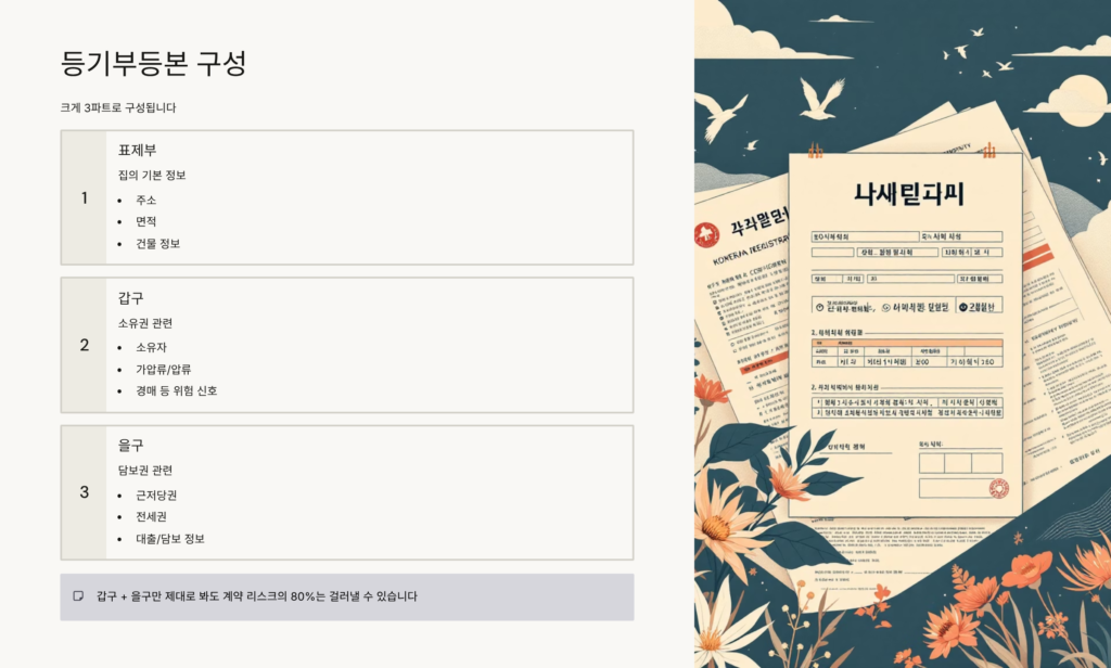 등기부등본 보는 법