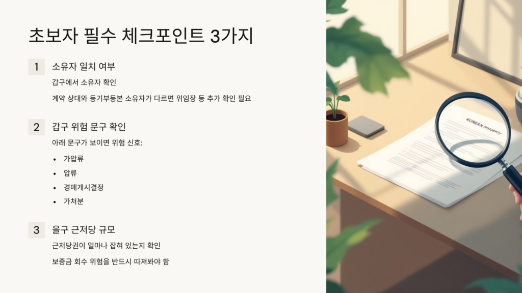등기부등본 보는 법