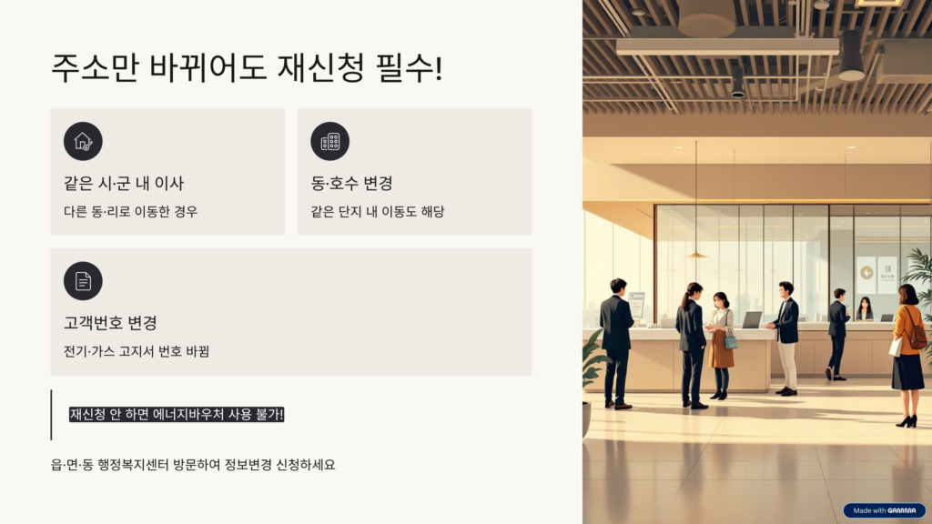 에너지바우처 자동전환·재신청 기준 정리