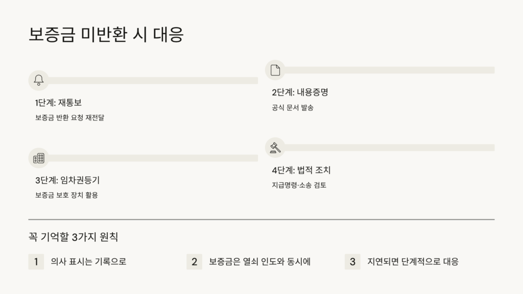 전세 만기 보증금 돌려받는 절차