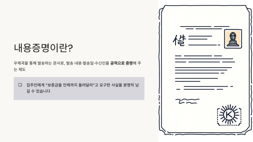 전세보증금 반환 내용증명 작성 방법
