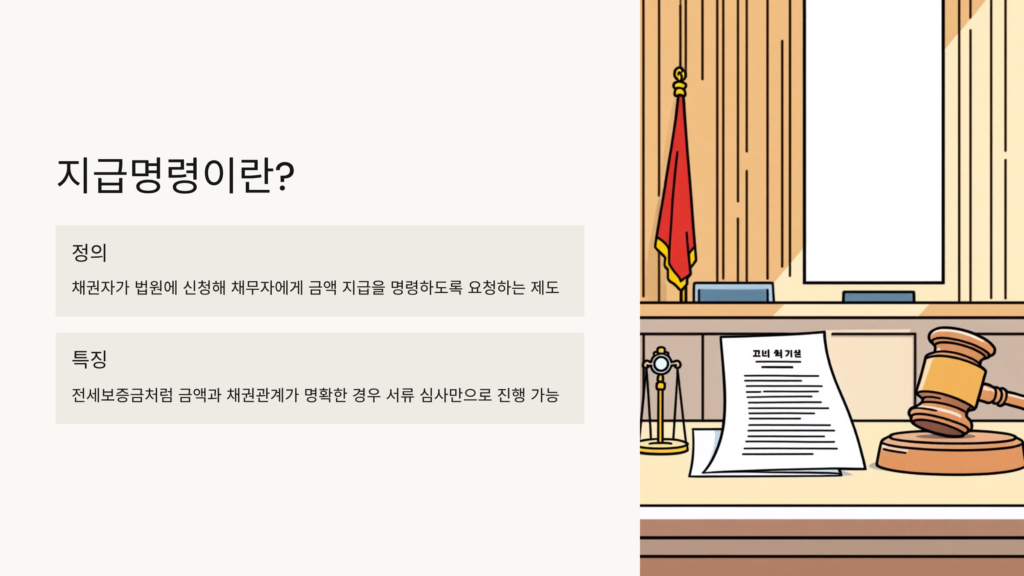전세보증금 반환 지급명령 신청 방법