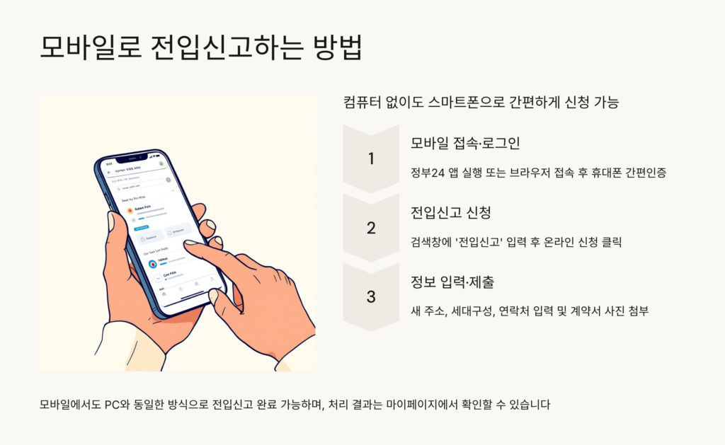 전입신고 인터넷으로 하는 방법