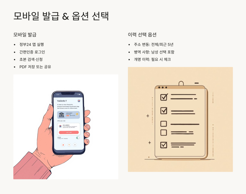 주민등록초본 인터넷 발급 방법